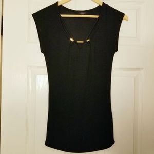 NWOT Guess Strappy Scoop-Neck Top with Gold Accent